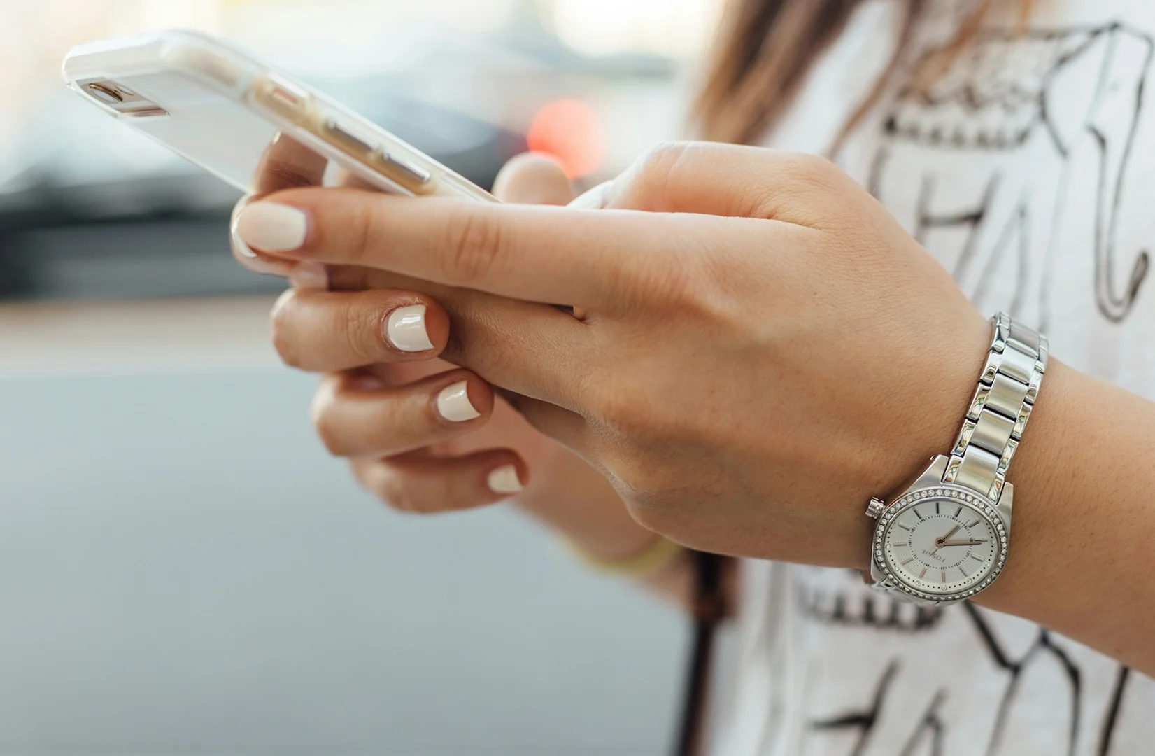 Person on their device